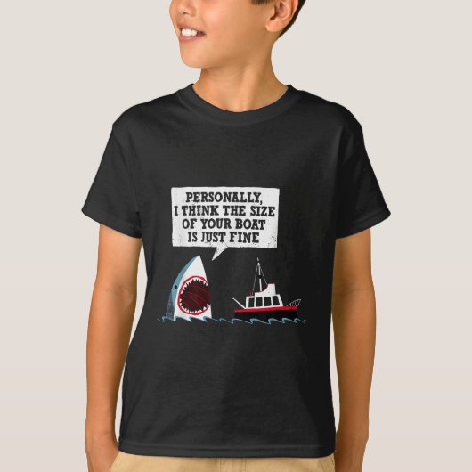 Persoonlijk denk ik dat de grootte van je boot sle t-shirt (Voorkant)