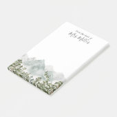 Persoonlijk dennenbos en bergen post-it® notes (Schuin)