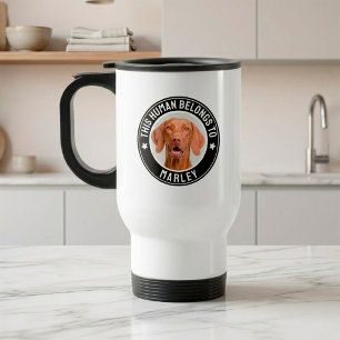 Persoonlijk Deze Mens Hoort Bij Grappige Hond Lief Reisbeker