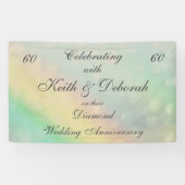 Persoonlijk Diamond Wedding Jubileum Spandoek (Horizontaal)