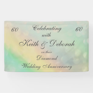 Persoonlijk Diamond Wedding Jubileum Spandoek