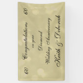 Persoonlijk Diamond Wedding Jubileum Spandoek (Verticaal)