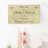 Persoonlijk Diamond Wedding Jubileum Spandoek (Insitu)