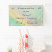 Persoonlijk Diamond Wedding Jubileum Spandoek (Insitu)