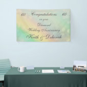 Persoonlijk Diamond Wedding Jubileum Spandoek (Beurs)
