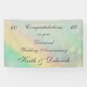Persoonlijk Diamond Wedding Jubileum Spandoek