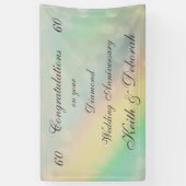 Persoonlijk Diamond Wedding Jubileum Spandoek (Verticaal)