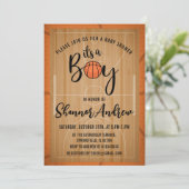 Persoonlijk Digitaal Basketbal Sport Baby shower Kaart (Staand voorkant)