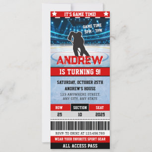 Persoonlijk digitaal hockeyspel Verjaardag Kaart