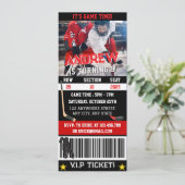 Persoonlijk digitaal hockeyticket Verjaardag met f Kaart (Staand voorkant)