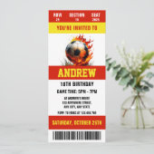 Persoonlijk Digitaal Voetbalticket voor de verjaar Kaart (Staand voorkant)