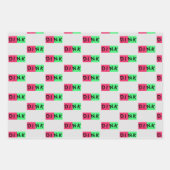 Persoonlijk dink roze pickleball inpakpapier vel (Voorkant 2)