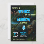 Persoonlijk Dinosaur park Verjaardagsfeest voor jo Kaart (Voorkant)