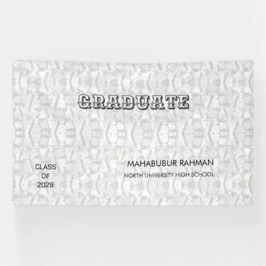 Persoonlijk diploma-uitreikingsbord spandoek (Horizontaal)