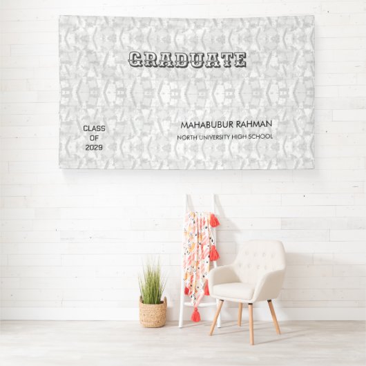 Persoonlijk diploma-uitreikingsbord spandoek (Insitu)