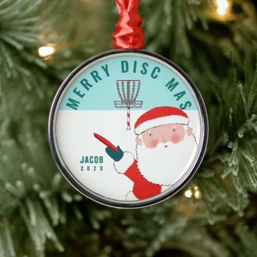 Persoonlijk discgolf-cadeau metalen ornament (Boom)