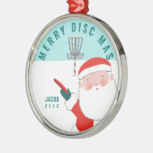 Persoonlijk discgolf-cadeau metalen ornament (Links)
