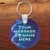 Persoonlijk DNA vingerafdrukken Medische wetenscha Sleutelhanger (Voorkant)