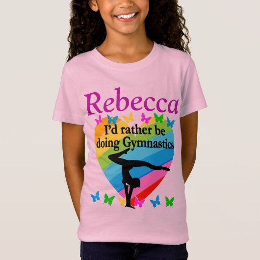 PERSOONLIJK DOE IK LIEVER GYMNASTIEK T-SHIRT (Voorkant)