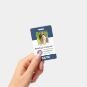 Persoonlijk Dokterlogo, Barcode & Foto ID Badge (Handheld)