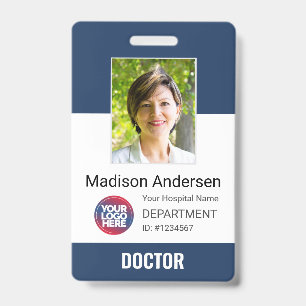 Persoonlijk Dokterlogo, Barcode & Foto ID Badge