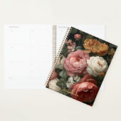 Persoonlijk donker romantisch vintage bloem notiti planner (Display)