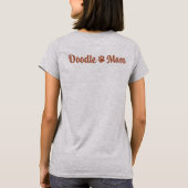 Persoonlijk Doodle Moeder T-shirt Aangepaste naam  (Achterkant)