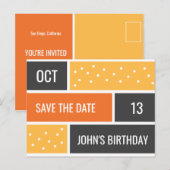 Persoonlijk - Dots Vet Gebold Verjaardagskaart Sav Briefkaart (Voorkant / Achterkant)