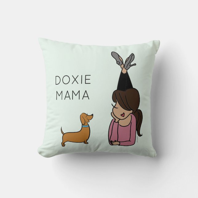 Persoonlijk Doxie Mama Sierkussen (Voorkant)