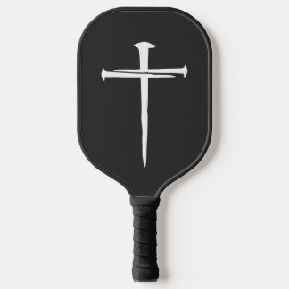 Persoonlijk drie spijkers wit kruis christelijk pickleball paddle