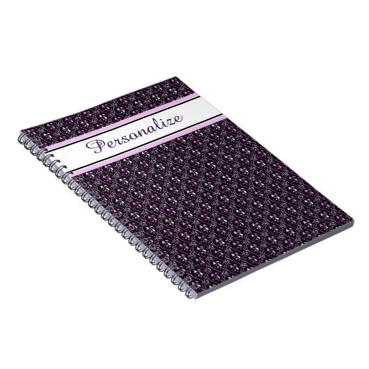 Persoonlijk druivenrankontwerp notitieboek (Rechterzijde)