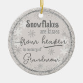 Persoonlijk dubbelzijdig geheugen foto C Keramisch Ornament (Voorkant)