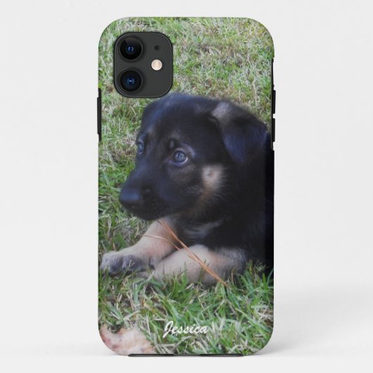 Persoonlijk: Duitse Herdershond iPhone 5 Hoesje (Achterkant)