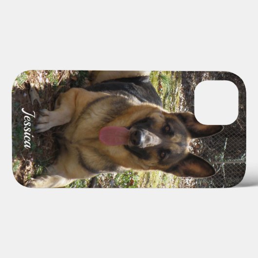 Persoonlijk: Duitse telefoonzaak Shepherd Case-Mate iPhone Case (Achterkant (horizontaal))