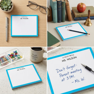 Persoonlijk "Een briefje van" Notitieblok met eige Post-it® Notes