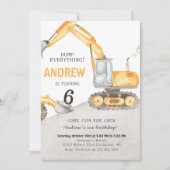 Persoonlijk een moderne graafmachine vrachtwagen v kaart (Voorkant)