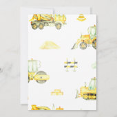 Persoonlijk een moderne graafmachine vrachtwagen v kaart (Achterkant)