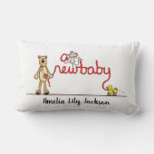 Persoonlijk Een Nieuwe Baby Kussen (Achterkant)