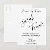 Persoonlijk eenvoudig aankondigingskaart (Voorkant / Achterkant)