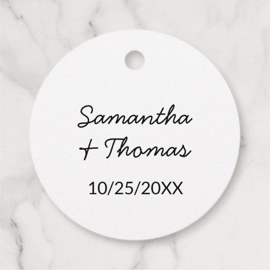 Persoonlijk Eenvoudig bedankt Gold Heart Bedankjes Labels (Achterkant)