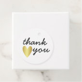 Persoonlijk Eenvoudig bedankt Gold Heart Bedankjes Labels (In situ)