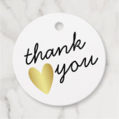 Persoonlijk Eenvoudig bedankt Gold Heart Bedankjes Labels (Voorkant)