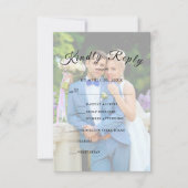 Persoonlijk Eenvoudig Elegant GV Script RSVP (Voorkant)