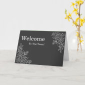 Persoonlijk eenvoudig Elegant Welkom Kaart (Gele Bloem)