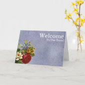 Persoonlijk eenvoudig Elegant Welkom Kaart (Gele Bloem)