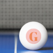 Persoonlijk Eenvoudig Kordate Monogram Roze en Ora Pingpongbal (Net)