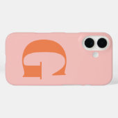 Persoonlijk Eenvoudig Krachtig Monogram Roze en Or Case-Mate iPhone Case (Achterkant (horizontaal))