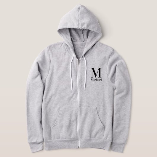 Persoonlijk Eenvoudig Monogram Hoodie (Laagn)