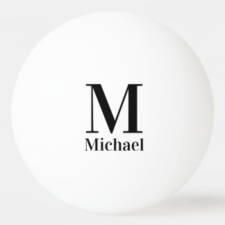 Persoonlijk Eenvoudig Monogram Pingpongbal
