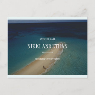 Persoonlijk - Eenvoudig Upolu Cay Wedding Briefkaart